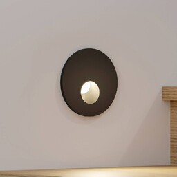 Oprawa wpuszczana LED Arcchio Vexi, Ø 7,5 cm, czarny, aluminium, CCT Vexi Arcchio, możliwość ściemniania, czarny, salon / jadalnia, aluminium, nowoczesny