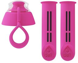 OUTLET ZESTAW 2 filtry + nakrętka do butelki filtrującej Dafi SOFT flamingowy