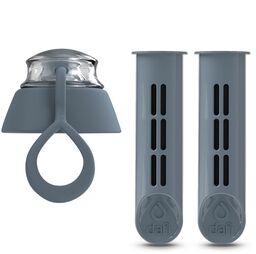 OUTLET ZESTAW 2 filtry + nakrętka do butelki filtrującej Dafi SOFT stalowy