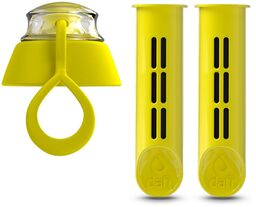 OUTLET ZESTAW 2 filtry + nakrętka do butelki filtrującej Dafi SOFT cytrynowy