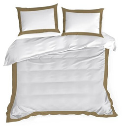EUROFIRANY Pościel Laura 220 x 200 cm Biało-złocisty