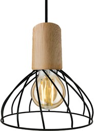 Lampa wisząca Moderno 1xGU10 czarno/brązowa LP-1221/1P S BK - Light Prestige
