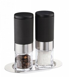 Cilio CAPRI Mini Młynek do Soli i Pieprzu - Zestaw 2 Młynków na Podstawce