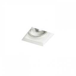 DANDY SQ lampa sufitowa wpuszczana gipsowa kwadratowa cofnięte źrodło 230V GU10 35W - R12363
