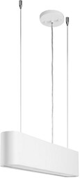 Lampa wisząca Illumina w zestawie 1xLED Zintegrowany 1350lm 3000K 21W Biały Metal/Przezroczysty Kabel PCV/Klosz z Białej Tkaniny 1930102