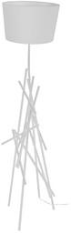 Lampa podłogowa Glenn 1xE27 maks. 60W biały metal/biały kabel PVC/biały klosz z tkaniny 1222102