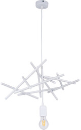 Lampa wisząca Glenn 1xE27 maks. 60W biały metal/biały kabel PVC 9222102