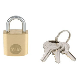 Mała kłódka mosiężna do plecaka Yale Y110B/20/111/1