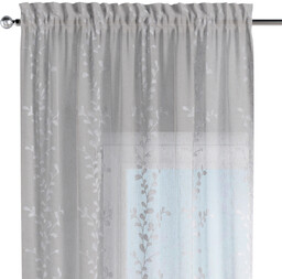 Zasłona na kanale z grzywką 1 szt., beżowy, Natural Touch