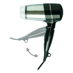 Stella suszarka do włosów, składana 1800 W, czarny połysk, chrom 24.005-B