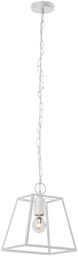 Lampa wisząca Amata 1xE27 Max.60W Biały Metal/Szkło Przezroczyste 1370102