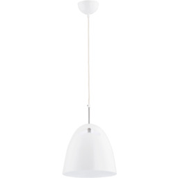 Lampa wisząca nad stolik BOLO biała śr. 25cm