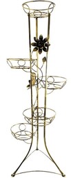 KWIETNIK METALOWY NA KWIATY 117 cm (5 donic, z kwiatem)