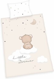 Herding Little Dreamer zestaw pościeli, Made in Green by Oeko Tex, poszewka na poduszkę 40 x 60 cm z zakładką hotelową, poszewka na kołdrę 100 x 135 cm z zamkiem błyskawicznym, 100% bawełna/Renforcé