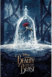 Pyramid International Zaczarowana róża piękno i bestia film Maxi, plakat, tworzywo sztuczne/szkło, wielokolorowe, 61 x 91,5 x 1,3 cm