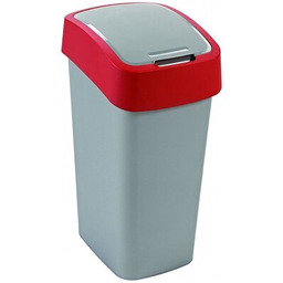 CURVER Kosz na śmieci Flip Bin 45L Szaro-czerwony Zyskaj