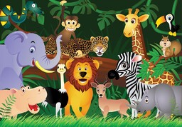 Fototapeta dla dziecka Dzikie Zwierzęta 366x254 cm