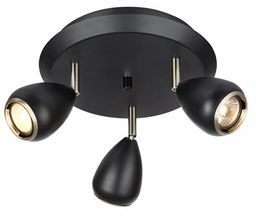 Markslojd lampa sufitowa plafon Bike czarny 107337 metalowy 33cm / 24h WM