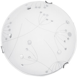 Lampa sufitowa Maryland w zestawie 1xLED Zintegrowany 2600lm 2700K 30W Chrom Metal/Biało-Przezroczyste Szkło 4375112