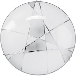 Lampa sufitowa Dakota w zestawie 1xLED Zintegrowany 2600lm 2700K 30W Chrom Metal/Biało-Przezroczyste Szkło 4395112