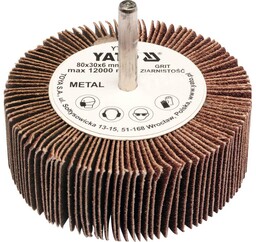 Yato Ściernica listkowa trzpieniowa 80x30x6 p100 YT-83374