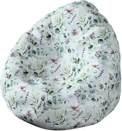 Worek do siedzenia, magnolie na miętowym tle, Ø50 x 85 cm, Flowers