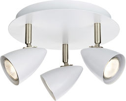 Markslojd lampa sufitowa plafon Ciro biały 107412 26cm / 24h WM