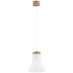 Lampa wisząca nad stół CAELUM E27 60W wys. 92cm biały drewno