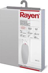 Rayen Pokrowiec na deskę do prasowania (łatwy do dopasowania wyściełany pokrowiec na deskę do prasowania z systemem EasyClip) 4 warstwy: pianka, flanela, 100% tkanina bawełniana i aluminium.