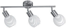 Lampa Sufitowa Sara 3xE14 Max.40W Metal Satin/Białe Szkło 2841032