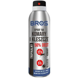 BROS Spray na komary i kleszcze 50% DEET, 90 ml