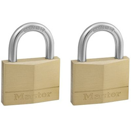 Zestaw kłódek z jednym kluczem 2 sztuki Masterlock 150EURT 50mm HS/25mm - 7mm