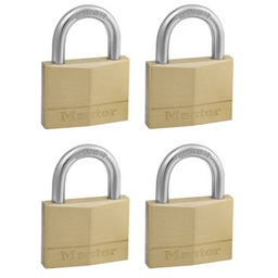 Zestaw 4 sztuk - kłódka system jednego klucza Masterlock 150EURQNOP 50mm HS/25mm - 6mm