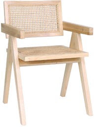 Krzesło drewniane Stella light z plecionką wiedeńską, rattan