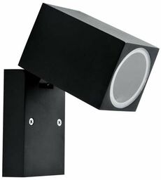 Elewacyjna LAMPA ogrodowa BOSTON 303325 Polux ścienna OPRAWA kostka zewnętrzna KINKIET metalowy na taras IP44 outdoor czarny