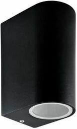 Ogrodowa LAMPA elewacyjna BOSTON 303356 Polux zewnętrzna OPRAWA metalowy KINKIET ścienny na taras IP44 outdoor czarny