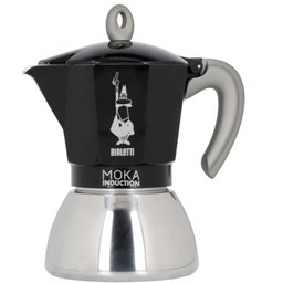 BIALETTI Kawiarka New Moka Induction 6 TZ Czarny 300 ml Kawa mielona 15% taniej!