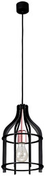 Lampa wisząca Riana 1xE27 Max.60W Stal Metal/Czarny Metal 1030217