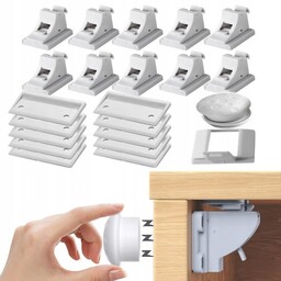BLOKADA MAGNETYCZNA ZABEZPIECZENIE DO SZAFEK MEBLI DRZWI SZUFLAD BLOKADY