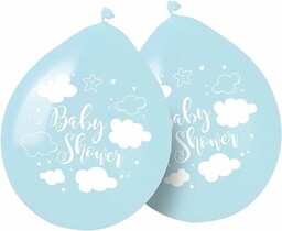 Folat - Niebieskie balony Baby Shower Boy 30cm - 8 sztuk