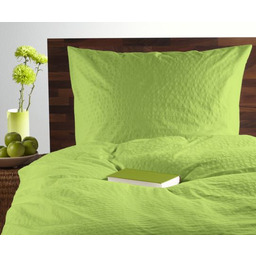 Karo Pościel z kory 140x200 seledynowa 12 jednobarwna 100% bawełna guziki