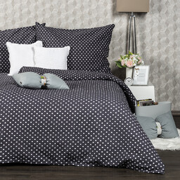 4Home Pościel z kory Szara kropka, szary, 140 x 200 cm, 70 x 90 cm