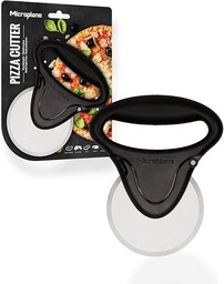 Microplane nóż do pizzy ze stali nierdzewnej, czarny