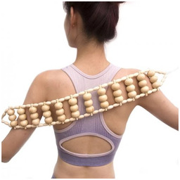 Masażer do pleców ciała kręgosłupa roller drewniany