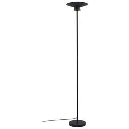 Lindby - Norvind Lampa stojąca LED 1-punktowa czarna metalowa