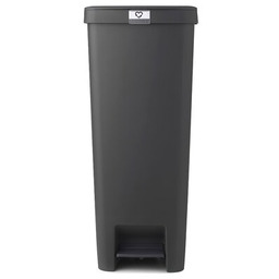 BRABANTIA Kosz na śmieci z pedałem StepUp 800023 cichy domyk, platsyk 40L Ciemnoszary Zyskaj