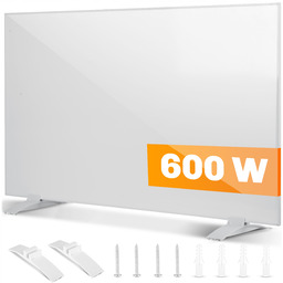 Grzejnik na podczerwień promiennik podczerwieni 600W Berdsen nogi