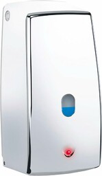 WENKO Podczerwień dozownik mydła Treviso chrom 650 ml - automatyczny dozownik mydła w płynie Pojemność: 0,65 l, tworzywo sztuczne, 11 x 22,5 x 10,5 cm, chrom