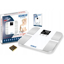 Waga Łazienkowa elektroniczna Analityczna 180kg Bmi precyzyjna Tech-med