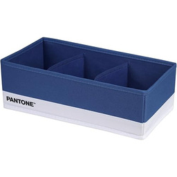 PANTONE  organizer do szafy i szuflad zajmuje mało miejsca, 1 sztuka, 3 przegródki na bieliznę i ubrania, organizer szuflad do łazienki, sypialni, składanych przegródek do szuflad, 32 x 16 x 10 cm